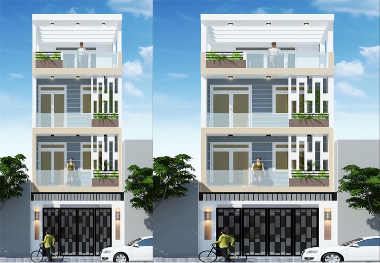 Nhận thiết kế nhà phố tại Sóc Sơn