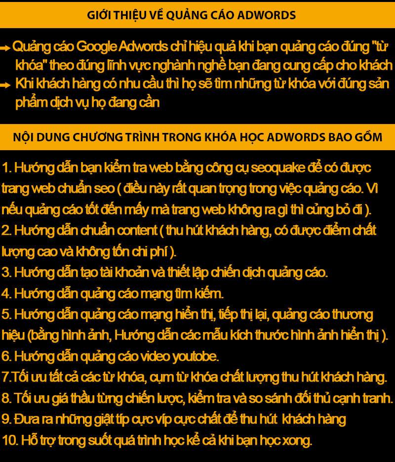 Khóa học Google Adwords tại Gia Lâm
